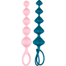 Satisfyer Love Beads - gyöngyös anál dildó szett - színes (2 részes) anál