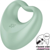 Satisfyer Perfect Pair 3 - 2in1 péniszgyűrű és ujjvibrátor (zöld)