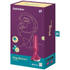 Satisfyer Plug-ilicious 2. vibrációs fenékdugó (piros) (APP-os)
