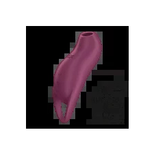 Satisfyer Pocket Pro 1 - akkus, léghullámos csiklóizgató  Szín: bordó (4061504045177) vibrátorok