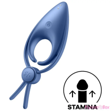 Satisfyer Sniper - akkus, vibrációs péniszgyűrű (kék) péniszgyűrű
