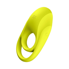 Satisfyer Spectacular - akkus, vízálló, vibrációs péniszgyűrű (sárga) péniszgyűrű