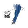 Satisfyer Spinning Rabbit 1 - forgó csiklókaros vibrátor (kék)