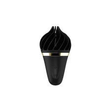 Satisfyer Sweet Treat - akkus, forgó csiklóvibrátor (fekete) vibrátorok
