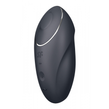 Satisfyer Tap & Climax 1 - 2in1 vibrátor és csiklóizgató (szürke) vibrátorok