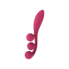 Satisfyer Tri Ball 1 - akkus, multifunkciós vibrátor (piros)