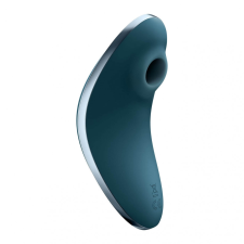Satisfyer Vulva Lover 1 - szilikon, akkus, vízálló, léghullámos csiklóizgató vibrátor - 12,3 cm (kék) vibrátorok