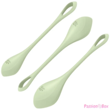 Satisfyer Yoni Power 2 - gésagolyó szett - zöld (3 részes) kéjgolyó