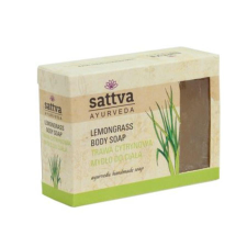 Sattva Ayurveda Ajurvédikus kézműves szappan - Citromfű 125g - Sattva Ayurveda jóga felszerelés
