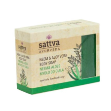 Sattva Ayurveda Ajurvédikus kézműves szappan - Neem és Aloe Vera 125g - Sattva Ayurveda jóga felszerelés