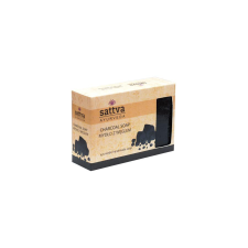 Sattva Ayurveda Ajurvédikus kézműves szappan - Szén 125g - Sattva Ayurveda jóga felszerelés