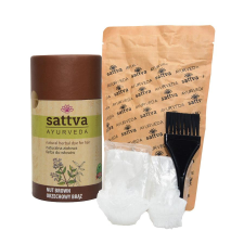Sattva Ayurveda Henna - Természetes növényi hajfesték - dióbarna 150g - Sattva Ayurveda hajfesték, színező