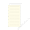 SATURNUS Kalendárium betét, jegyzetlap, L, vonalas, SATURNUS, fehér (NKL326F)