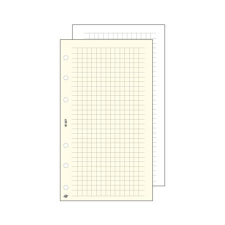 SATURNUS Kalendárium betét, jegyzetlap, "M", kockás, SATURNUS, fehér gyűrűs kalendárium betétlap