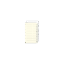 SATURNUS Kalendárium betét, telefonregiszter, "M", SATURNUS, fehér, 12lap/cs gyűrűs kalendárium betétlap