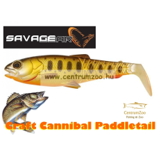  Savage Gear Craft Cannibal Paddletail 12.5Cm 20G Gumihal Olive Pearl Hot Orange (71824) csali