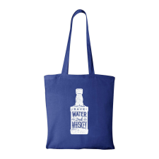 Save water drink whiskey - Bevásárló táska kék ajándéktárgy