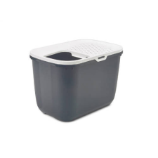 Savic Hop In - macska WC (fehér-anthracite) macskák részére (58,5x39x39,5 cm) macskatoalett