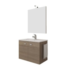 SAVINIDUE Fürdőszoba szekrény + mosdókagyló + tükör, Savini Due Zaffiro, tölgy, 61 x 36 x 115 fürdőszoba bútor