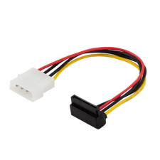 Savio AK-11 tápkábel Molex - SATA derékszögű (AK-11) kábel és adapter