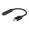 Savio AK-35/B USB Type C - Jack anya átalakító fekete (AK-35/B)