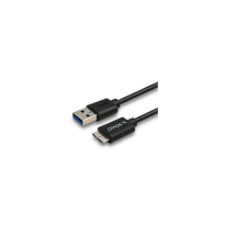 Savio CL-102 USB-A apa - microUSB-B apa 3.0 Adat és töltő kábel - Fekete (1m) (CL-102) kábel és adapter