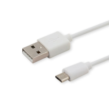 Savio CL-123 USB-A apa - Micro USB apa 2.0 Adat és töltőkábel - Fehér (1m) kábel és adapter