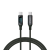 Savio CL-174 USB-C apa - USB-C apa 2.0 Adat és töltőkábel - Fekete (1m) (SAVIO CL-174)