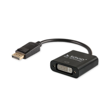 Savio CL-91 Displayport (apa) – DVI (anya) adapter fekete (CL-91) kábel és adapter