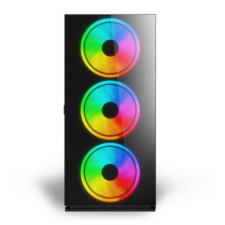 Savio PC Case Prime X1 ARGB Glass Black számítógép ház