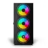 Savio PC Case Raptor X1 ARGB Glass/Mesh Black