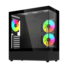 Savio Sigma X1 Számítógépház - Fekete (SIGMA X1) számítógép ház