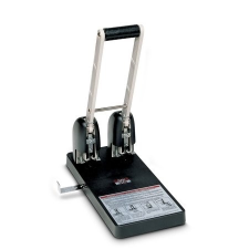 Sax Lyukasztó, nagyteljesítményű, kétlyukú, 150 lap, SAX &quot;908&quot;, fekete lyukasztó