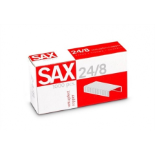 Sax Tűzőkapocs, 24/8, réz, SAX 1000 db gemkapocs, tűzőkapocs