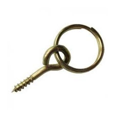  SB  képakasztó karika d=10 sárgított (10 db) barkácsolás, csiszolás, rögzítés