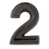  SB  kerámia házszám 2 barna 12cm