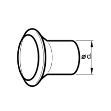 SBAutoparts Kúpos csővég, O50mm kipufogó alkatrész