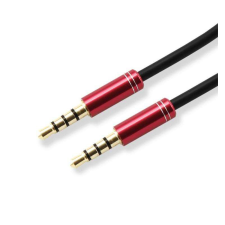 SBOX 3535-1,5R Audio színes összekötő kábel,1.5m,piros kábel és adapter