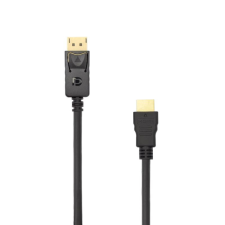 SBOX DP-HDMI-2/R Displayport - HDMI Kábel 2m - Fekete kábel és adapter