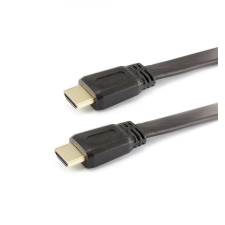 SBOX HDMI-FLAT-15B HDMI-HDMI kábel M/M - 1.5M,fekete kábel és adapter