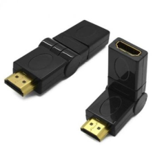 SBOX HDMI - HDMI adapter, F/M, 360°, aranyozott kábel és adapter