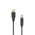 SBOX USB-1013/R USB-A apa - USB-B Apa 2.0 Adat és töltő kábel - Fekete (3m) (USB-1013/R)