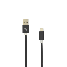 SBOX USB-TYPEC-15B USB-A apa - USB-C apa 2.0 Adat és töltő kábel - Fekete (1.5m) kábel és adapter