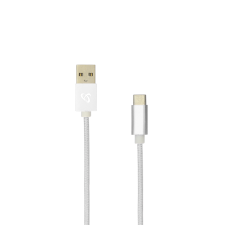 SBOX USB-TYPEC-15W USB-A apa - USB-C apa 2.0 Adat és töltő kábel - Fehér (1.5m) kábel és adapter