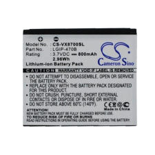  SBPL0085801 Akkumulátor 800 mAh mobiltelefon akkumulátor