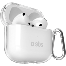 SBS AirPods 4 Műanyag védőtok - Átlátszó (TEAPCOV4T) fülhallgató, fejhallgató tok