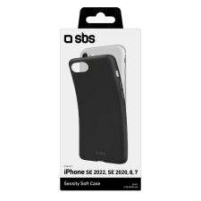 SBS iPhone SE 2022/SE 2020/8/7 Tok - Fekete (TESENSIPSE22K) tok és táska