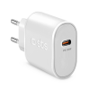 SBS PD USB-C Hálózati töltő - Fehér (30W) (TETR1CPD30)