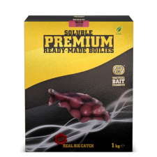 SBS Soluble Premium Ready Made Boilies 20mm bojli 1kg - krill halibut (rák óriás laposhal) bojli, aroma