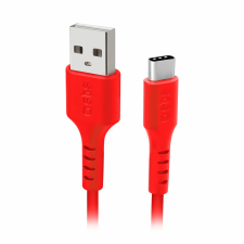 SBS TECABLEMICROC15R USB-A - USB-C kábel 1.5m - Piros kábel és adapter